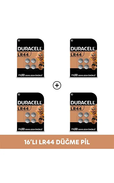Özel LR44 Alkalin Düğme Pil 1,5V (76A / A76 / V13GA), 4'lü Paket X 4
