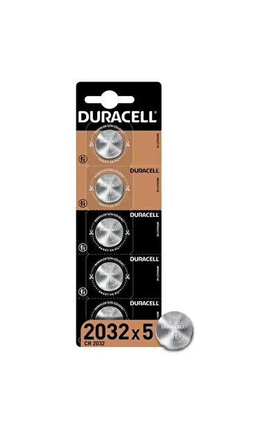 Duracell Özel 2032 Lityum Düğme Pil 3V 5'li paket