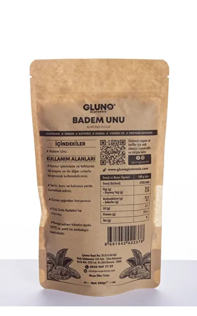 Gluno Glutensiz Badem Unu 250g