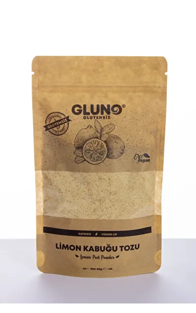 Gluno Glutensiz Limon Kabuğu Tozu 80gr