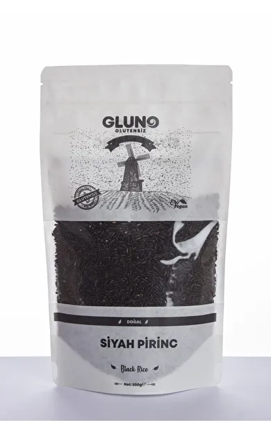 Gluno Glutensiz Siyah Pirinç 500g