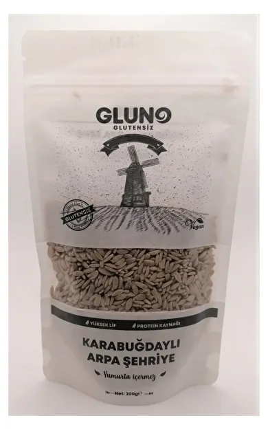 Gluno Glutensiz Karabuğdaylı Arpa Şehriye 200g