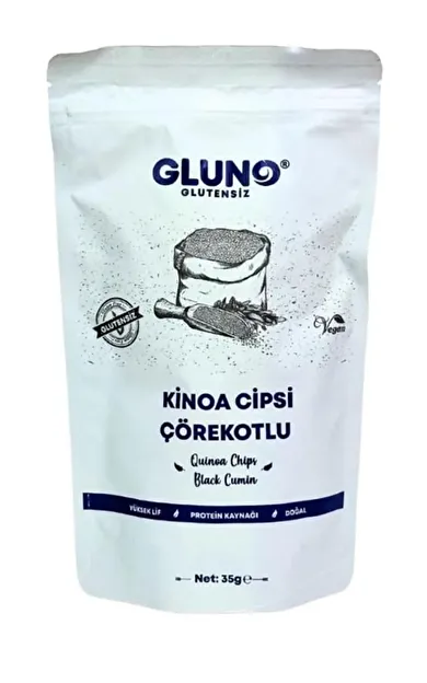 Gluno Glutensiz Kinoa Cipsi Çörekotlu 35g