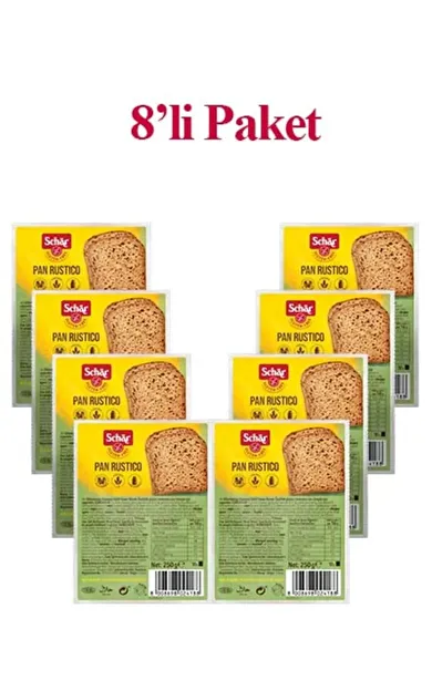 Rustico Glutensiz Lifli Ekmek 250 gr 1 koli (8 ADET)