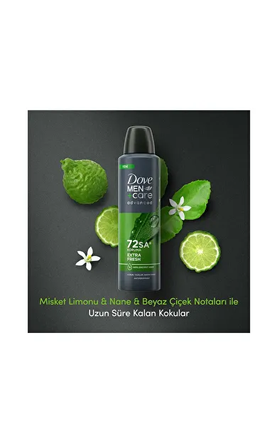 Dove Men +Care Advanced Erkek Deodorant 72 Saat Koruma Extra Fresh 150 Ml