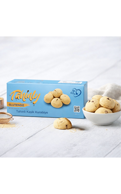 Tahinly Bitter Çikolatalı Kaşık Kurabiye 120 Gr