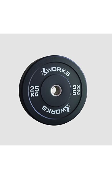 XWORKS Siyah Antrenman Bumper Plaka (Çift) 25KG (ÇİFT)
